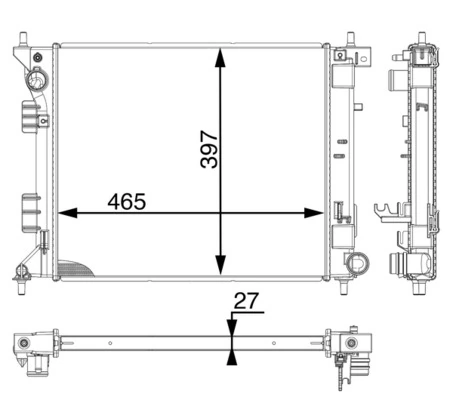 Radiator racire motor