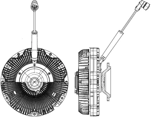 Cupla ventilator radiator