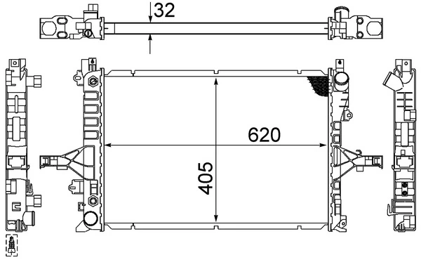 Radiator racire motor