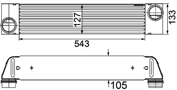 Intercooler, compresor