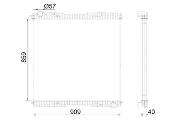 Radiator racire motor