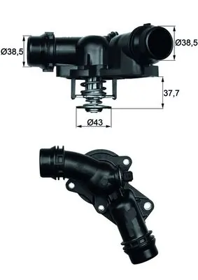 Termostat lichid racire