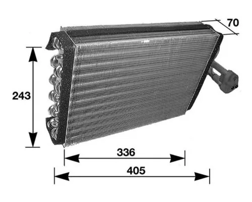 Evaporator, aer conditionat