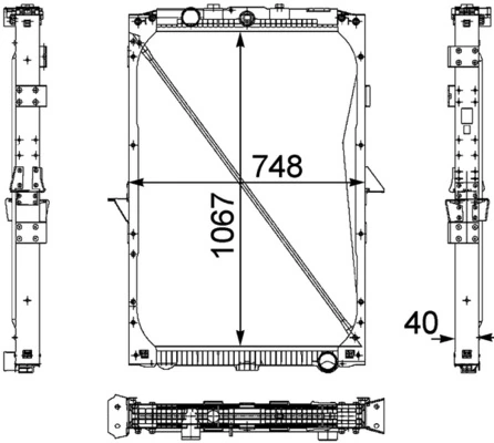 Radiator racire motor