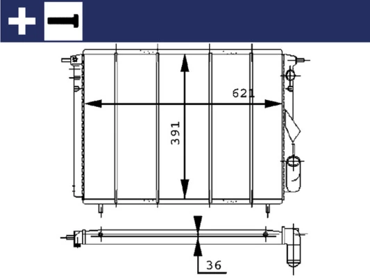 Radiator racire motor