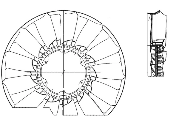 Paleta ventilator racire motor