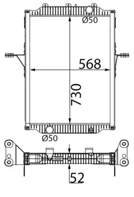Radiator racire motor