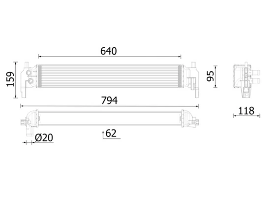 Radiator racire motor
