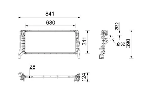 Radiator racire motor