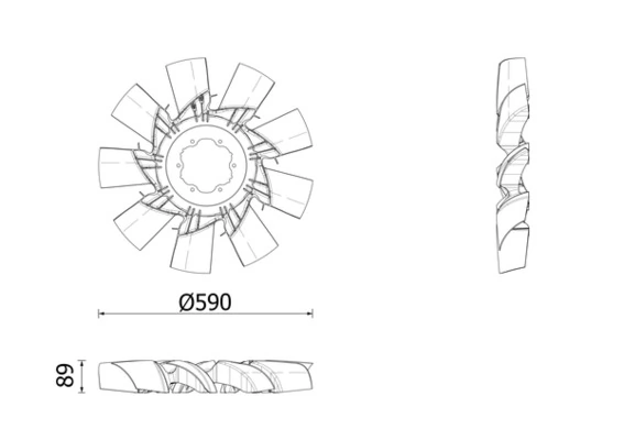 Ventilator, radiator