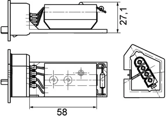Rezistor ventilator habitaclu