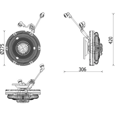 Cupla ventilator radiator