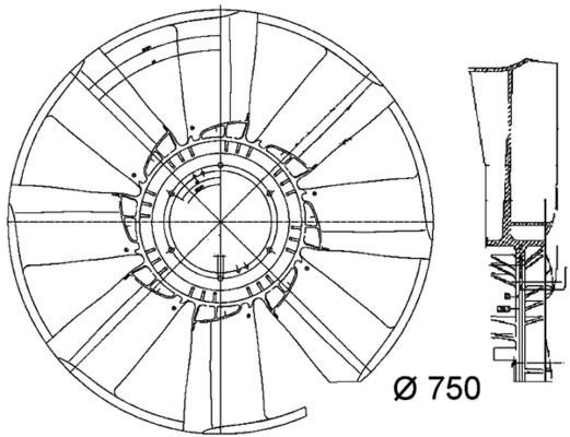 Paleta ventilator racire motor