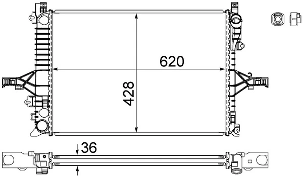 Radiator racire motor