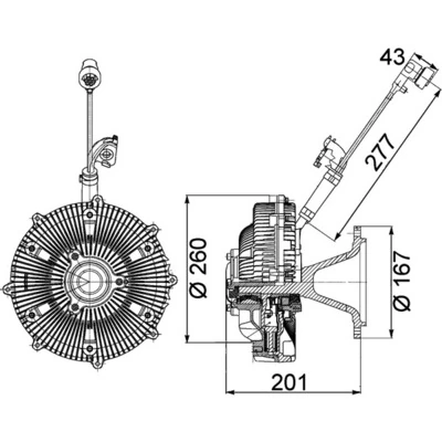 Cupla ventilator radiator
