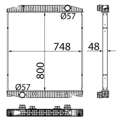 Radiator racire motor