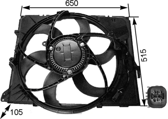Ventilator radiator racire
