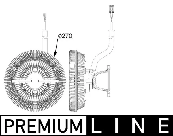 Cupla ventilator radiator