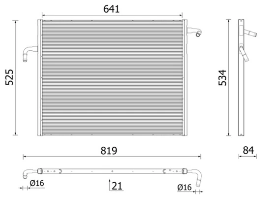Radiator racire motor