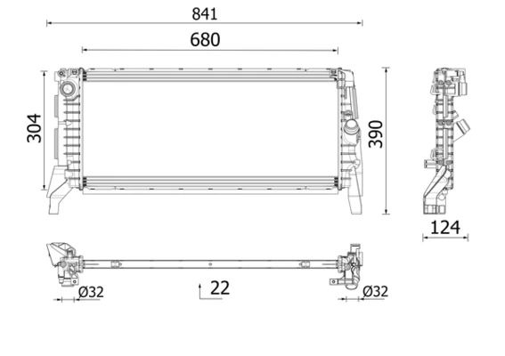 Radiator racire motor