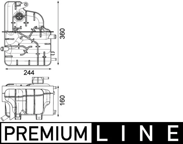 Vas expansiune lichid racire