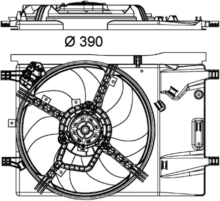 Ventilator radiator racire