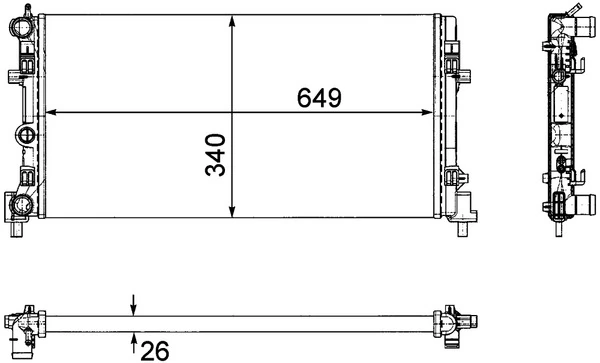 Radiator racire motor