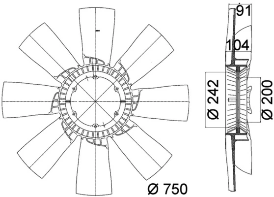 Paleta ventilator, racire motor