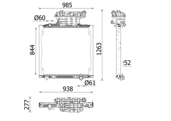 Radiator racire motor