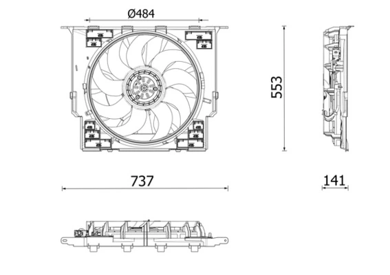 Ventilator radiator racire