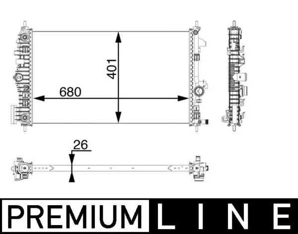 Radiator racire motor