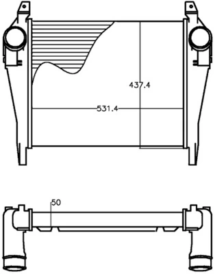 Intercooler, compresor