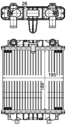 Radiator racire motor