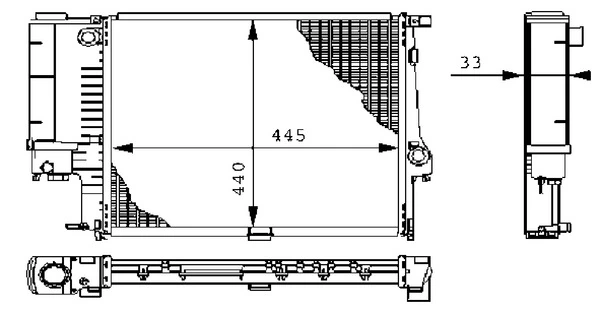 Radiator racire motor