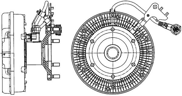 Cupla, ventilator radiator