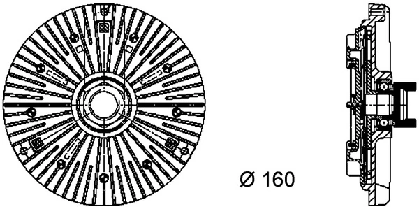 Cupla ventilator radiator