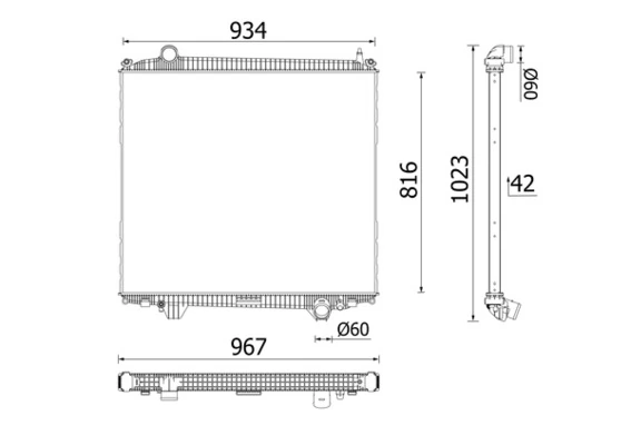 Radiator racire motor
