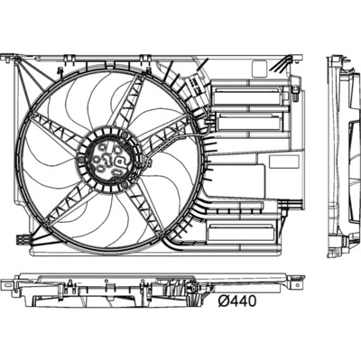 Ventilator radiator racire