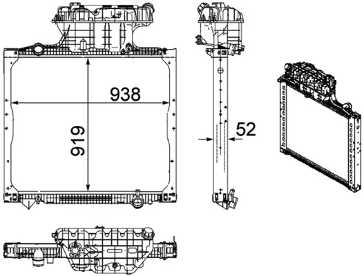 Radiator racire motor