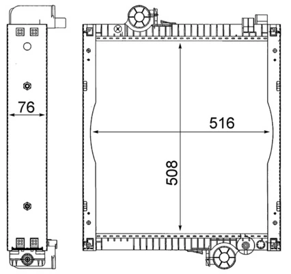 Radiator racire motor