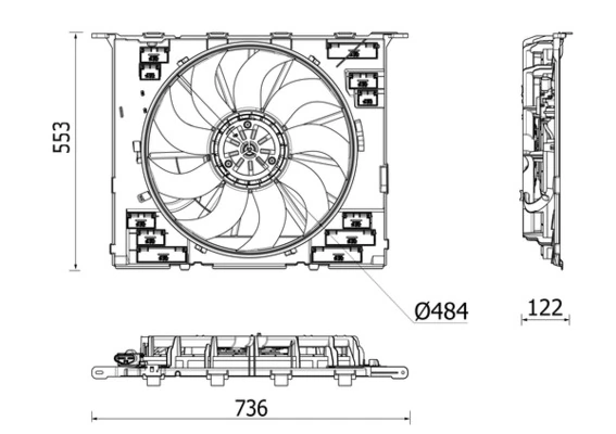 Ventilator radiator racire