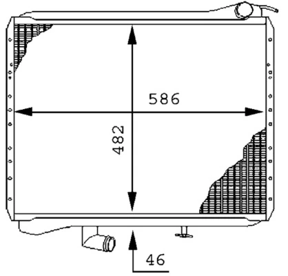 Radiator racire motor