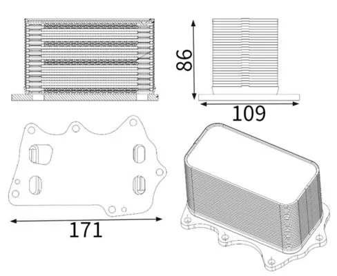 Radiator ulei motor
