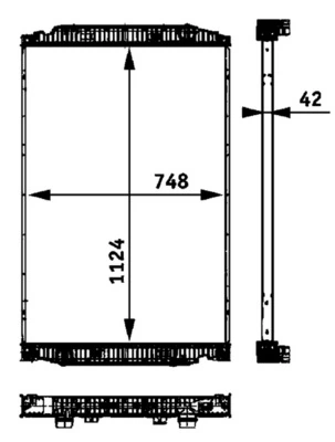 Radiator racire motor