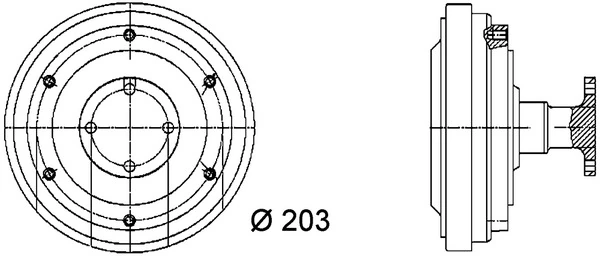 Cupla ventilator radiator