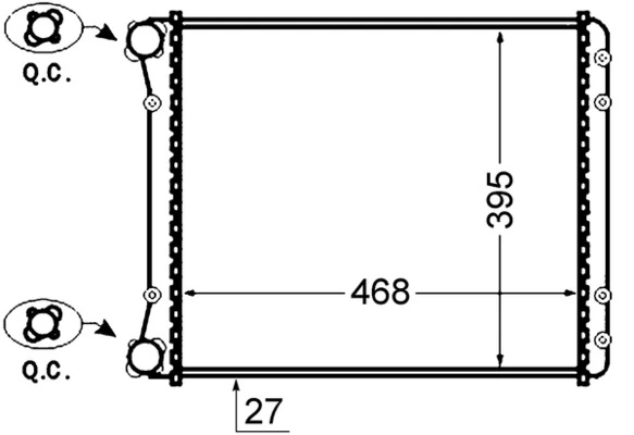 Radiator racire motor