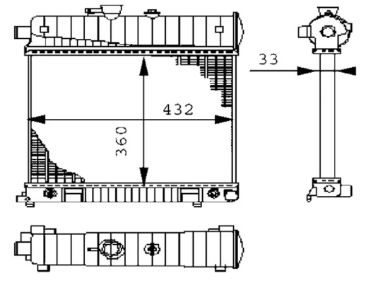 Radiator racire motor