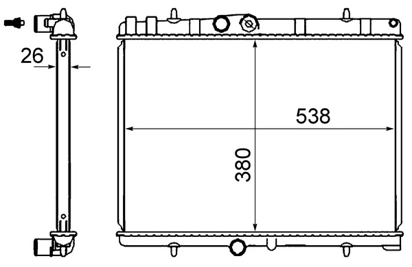 Radiator racire motor