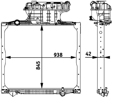 Radiator racire motor