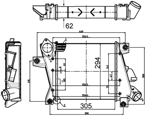 Intercooler, compresor